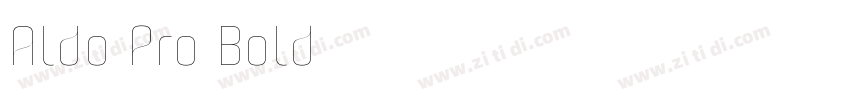 Aldo Pro Bold字体转换